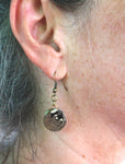 Golden Pangolin Enamel Earrings