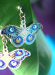 Glow in the Dark Moth Earrings – inspired by Strange the Dreamer by Laini Taylor