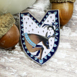 Fitz’s Crest, The Farseer Charging Buck Brooch– inspired by the Farseer trilogy by Robin Hobb