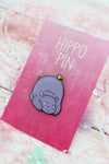 Pastel Hippo Enamel Pin