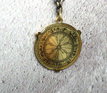 Alethiometer inspired fan Enamel Necklace