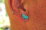 Whale Shark Enamel Stud Earrings