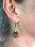 Golden Pangolin Enamel Earrings