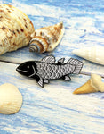 Coelacanth 'Living Fossil' Enamel Pin