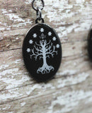 Enamel Earrings, White Tree of Gondor inspired