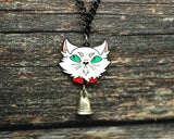 Abhorsen inspired Mogget the cat necklace