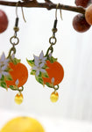 Orange and Blossom Earrings – inspired by The Priory of the Orange Tree by Samantha Shannon