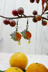 Orange and Blossom Earrings – inspired by The Priory of the Orange Tree by Samantha Shannon